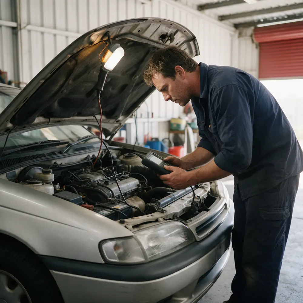 Faults read off the car, not guessed at